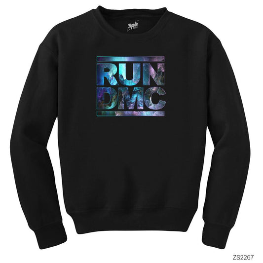 Run Dmc Logo Siyah Sweatshirt