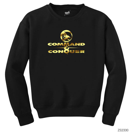 Command Conquer Logo Siyah Sweatshirt