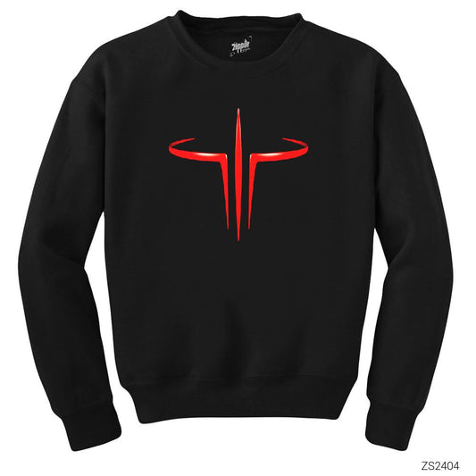 Quake 3 Siyah Sweatshirt