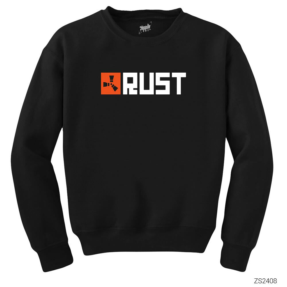 Rust Logo 1 Siyah Sweatshirt