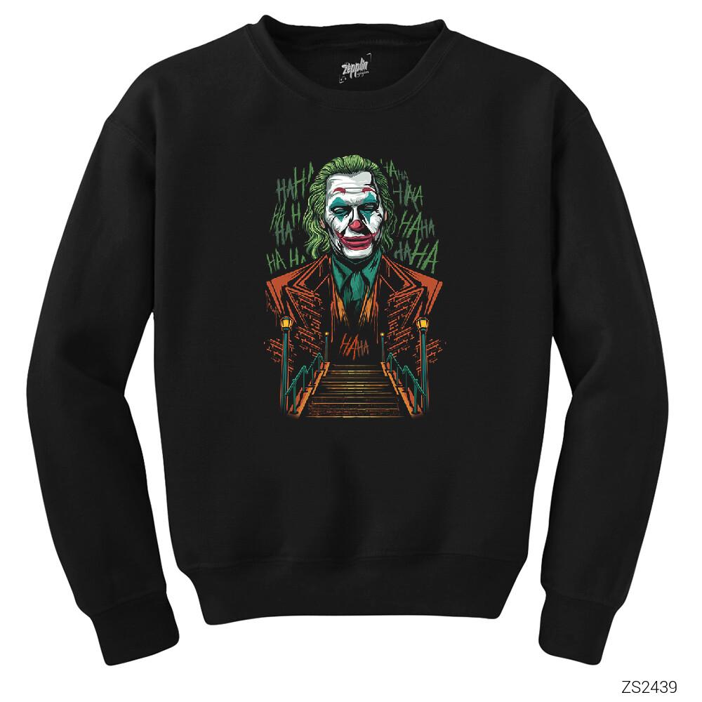 Joker Hahaha Siyah Sweatshirt