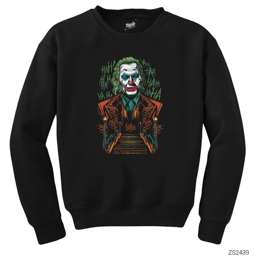 Joker Hahaha Siyah Sweatshirt
