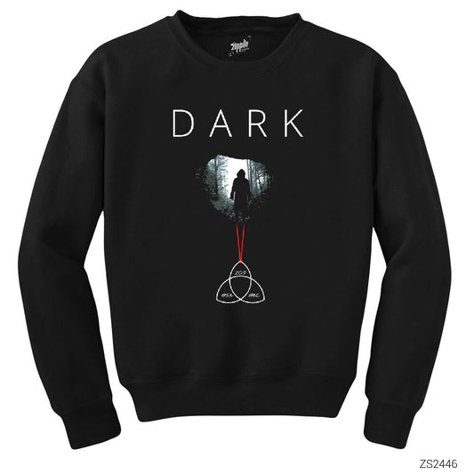 Dark Human Silliuette Siyah Sweatshirt