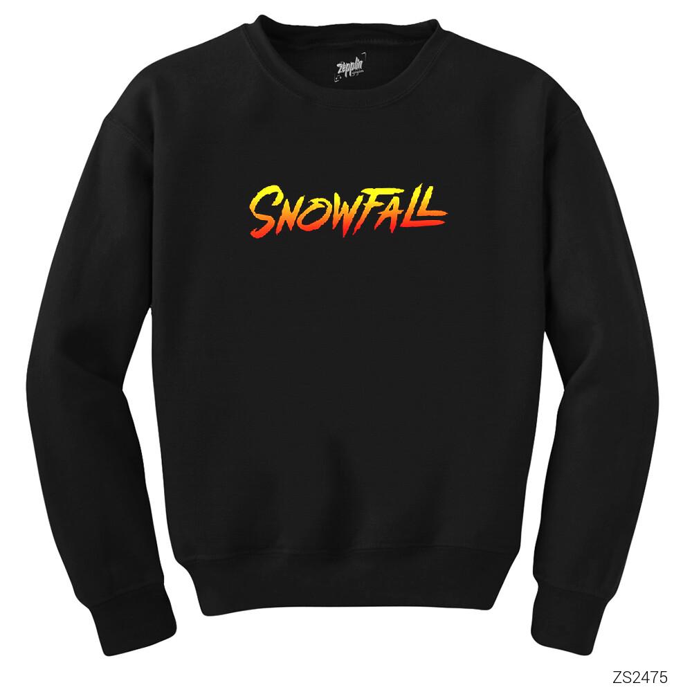 SnowFall Logo Siyah Sweatshirt
