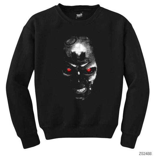 Terminator T800 Siyah Sweatshirt