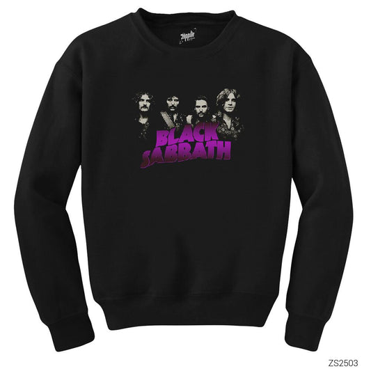 Black Sabbath Group 2 Siyah Sweatshirt