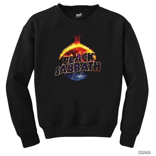 Black Sabbath World Siyah Sweatshirt