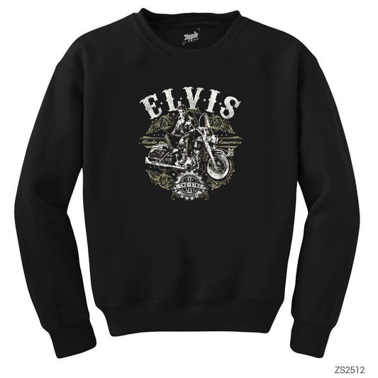 Elvis Made in America Siyah Sweatshirt