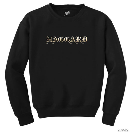 Haggard Logo Siyah Sweatshirt