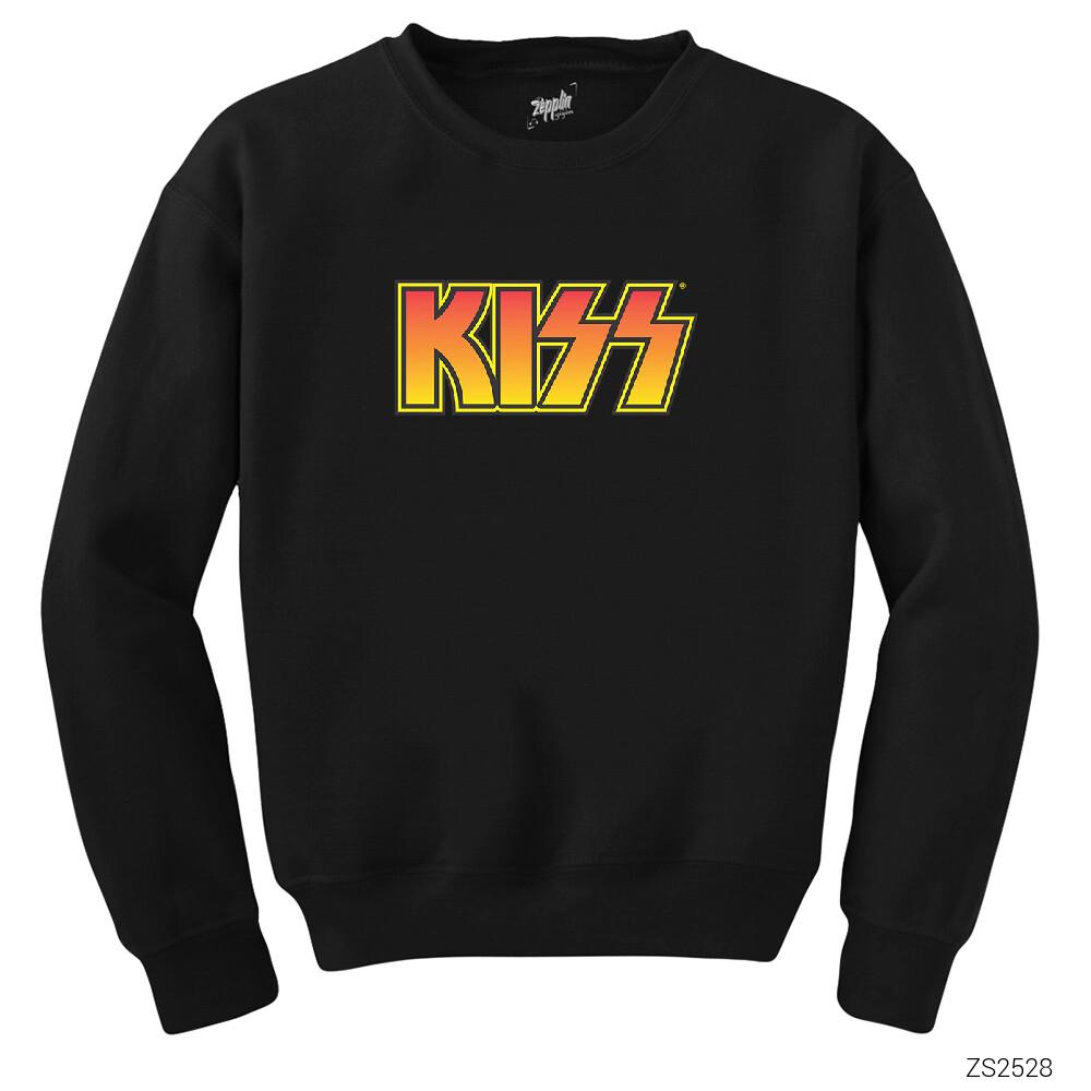 Kiss Colored Siyah Sweatshirt