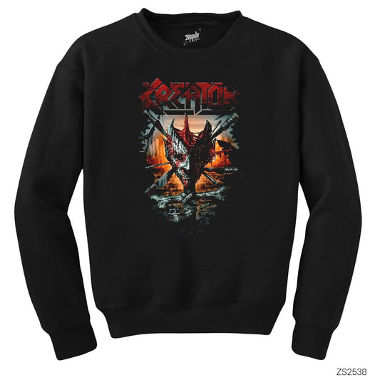 Kreator Knifes Siyah Sweatshirt