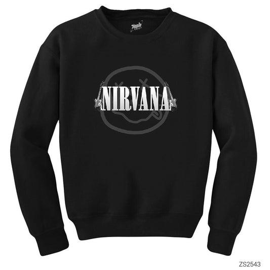 Nirvana Guitar Siyah Sweatshirt