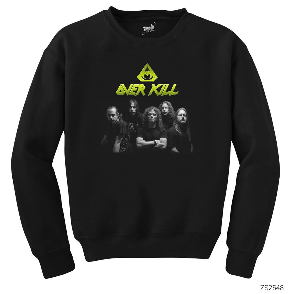 Overkill Band Siyah Sweatshirt