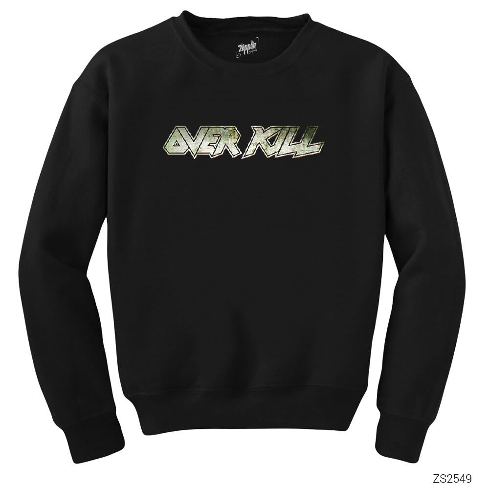 Overkill Logo Siyah Sweatshirt