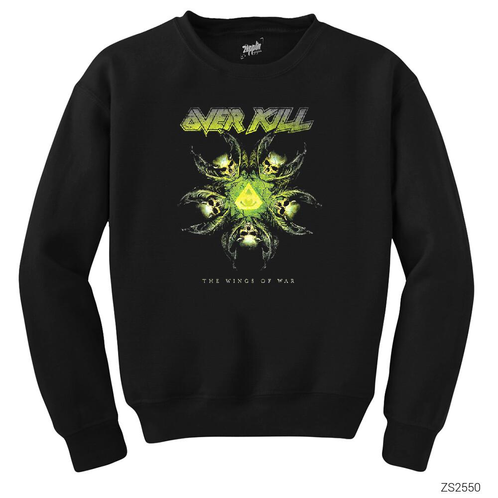 Overkill The Wings of War Siyah Sweatshirt