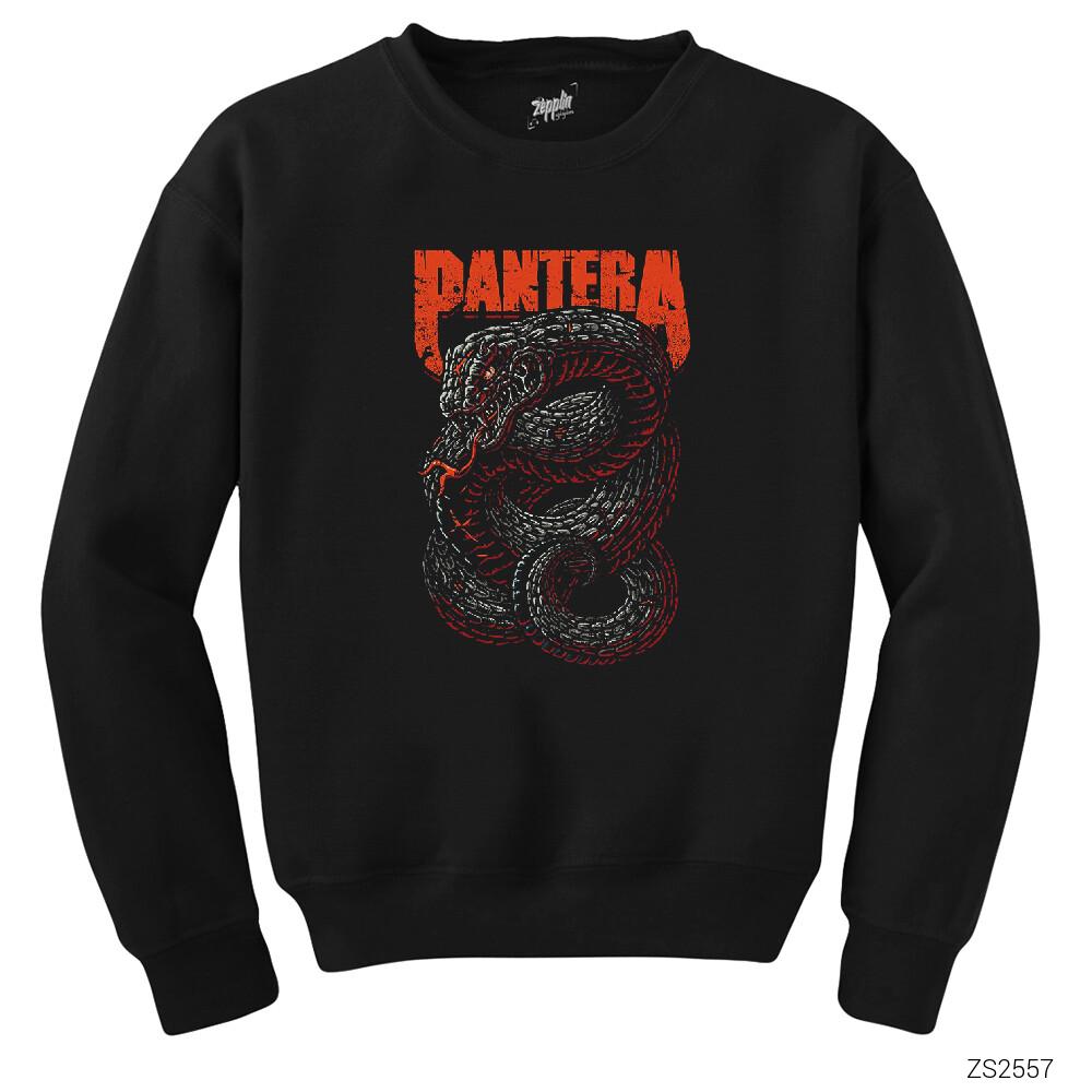 Pantera Snake Siyah Sweatshirt