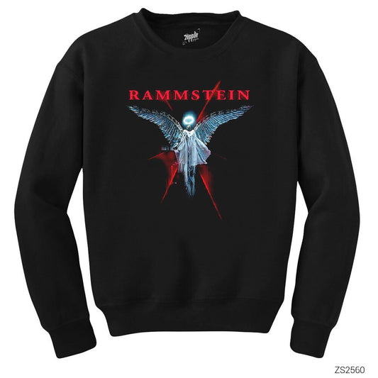 Rammstein Angel Siyah Sweatshirt