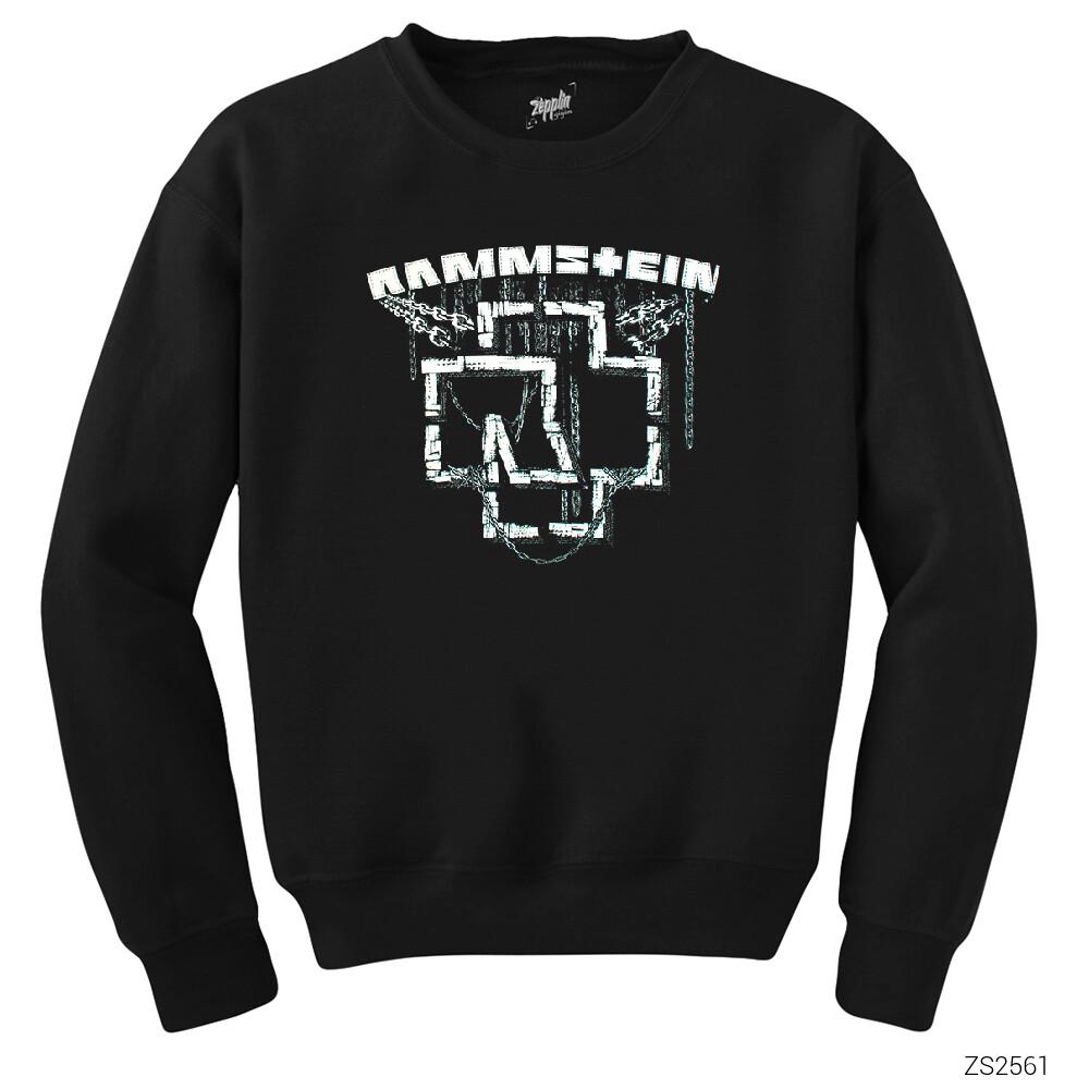 Rammstein Chain Logo Siyah Sweatshirt
