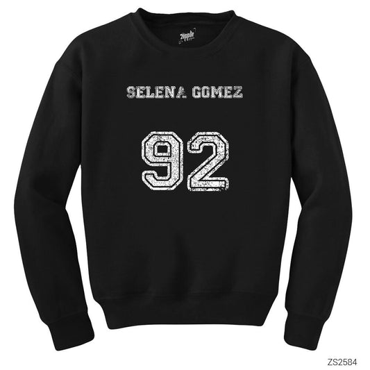 Selena Gomez Siyah Sweatshirt