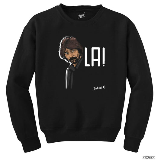 Behzat Ç. La Siyah Sweatshirt