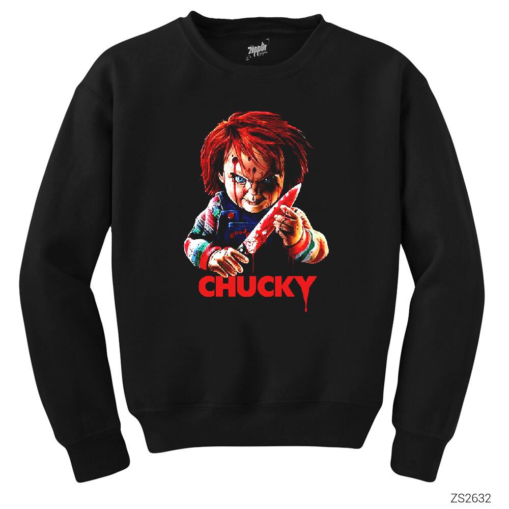 Chucky Murderer Siyah Sweatshirt