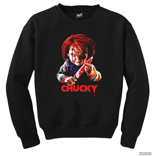 Chucky Murderer Siyah Sweatshirt