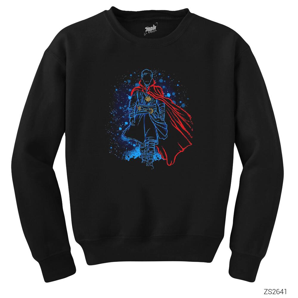 Dr. Strange Shadow Siyah Sweatshirt
