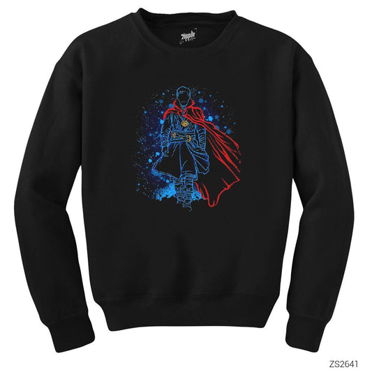 Dr. Strange Shadow Siyah Sweatshirt