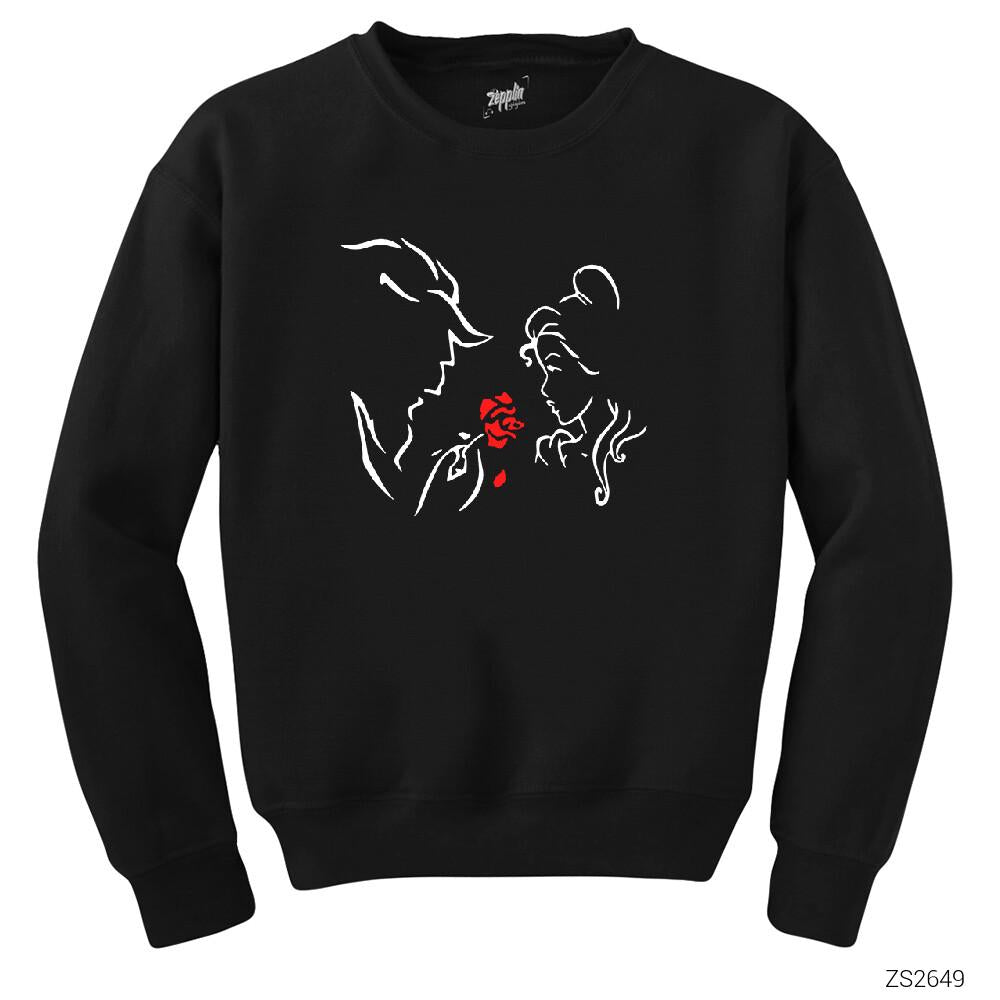 Güzel ve Çirkin Siyah Sweatshirt