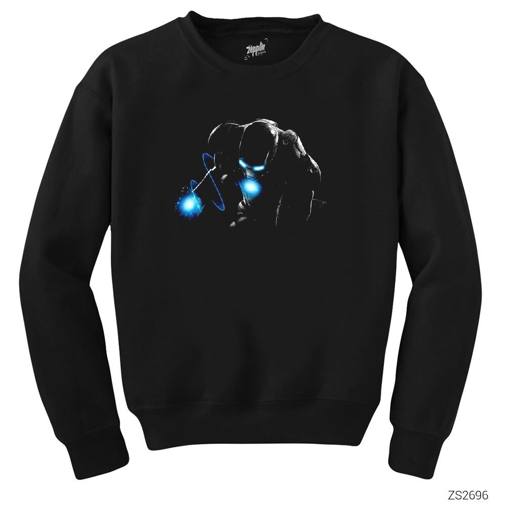 Iron Man in the Dark Siyah Sweatshirt