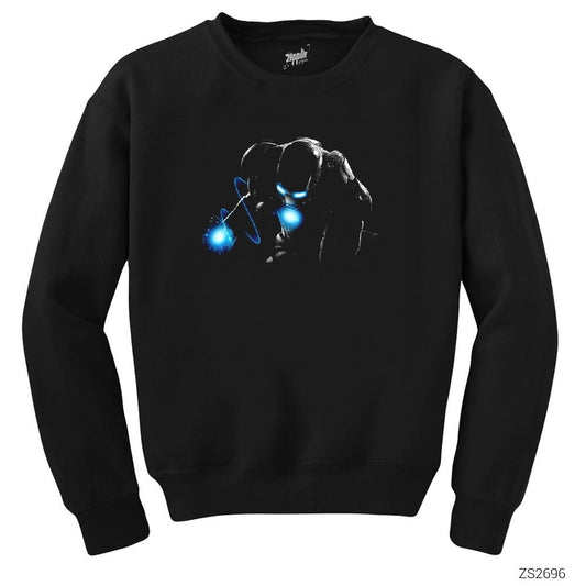 Iron Man in the Dark Siyah Sweatshirt