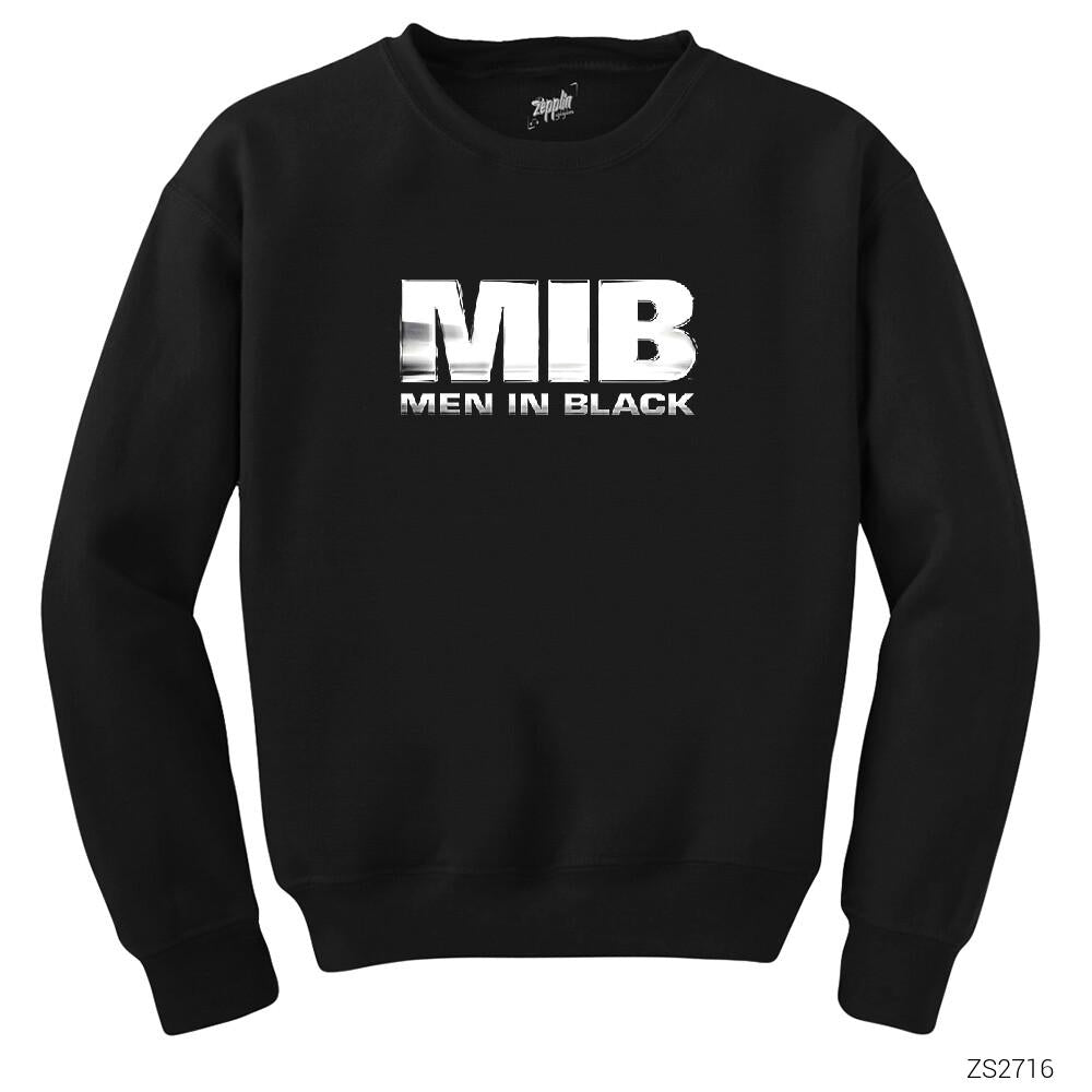 Men in Black Logo 2 Siyah Sweatshirt