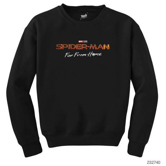 Spiderman Far From Home2 Siyah Sweatshirt