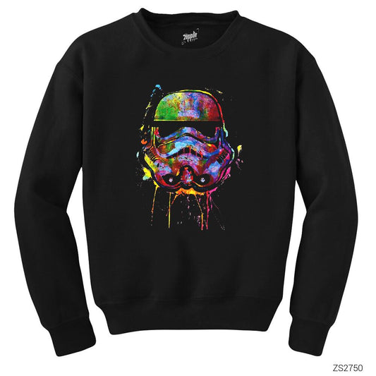 Star Wars Helmet Siyah Sweatshirt