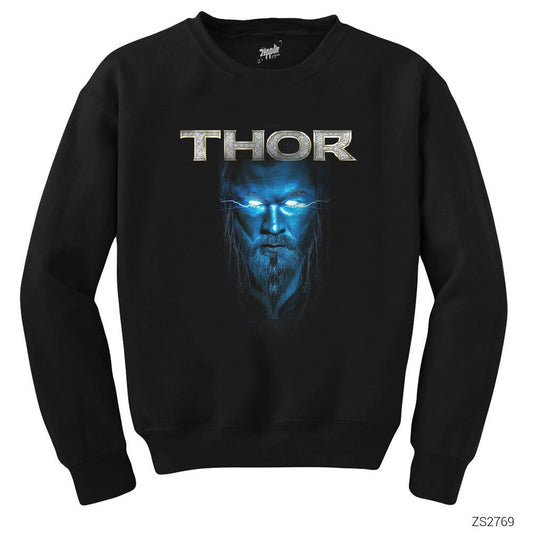 Thor Blue And Gray Siyah Sweatshirt