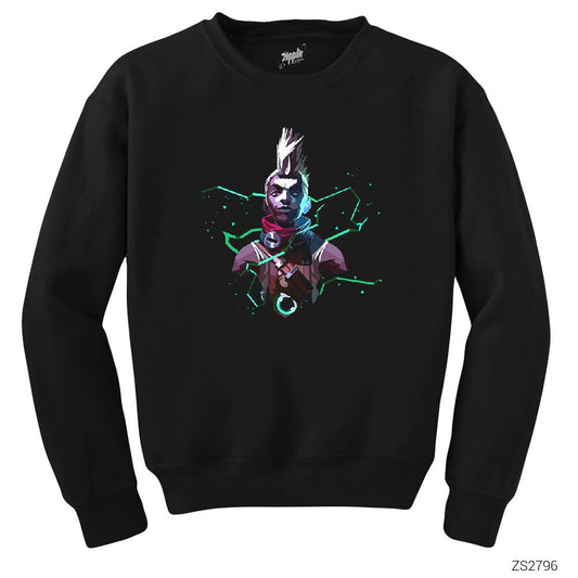 League of Legends Ekko Siyah Sweatshirt