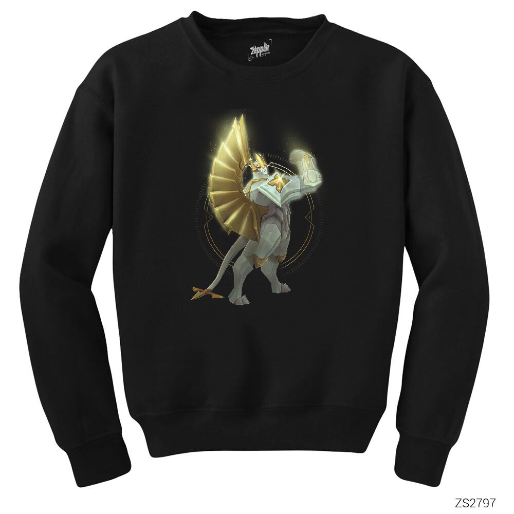 League of Legends Galio Siyah Sweatshirt