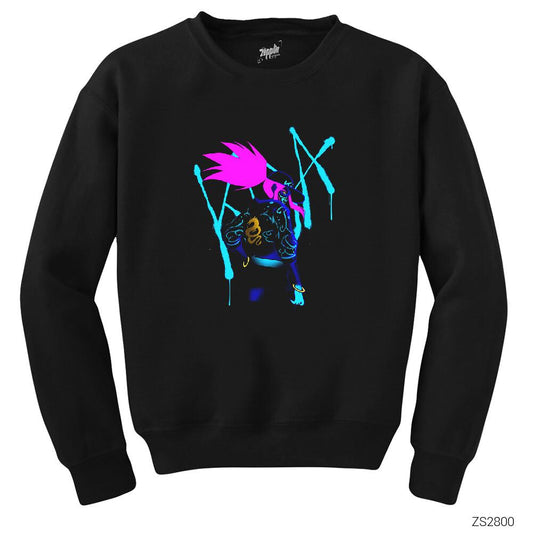 League of Legends Kda Siyah Sweatshirt