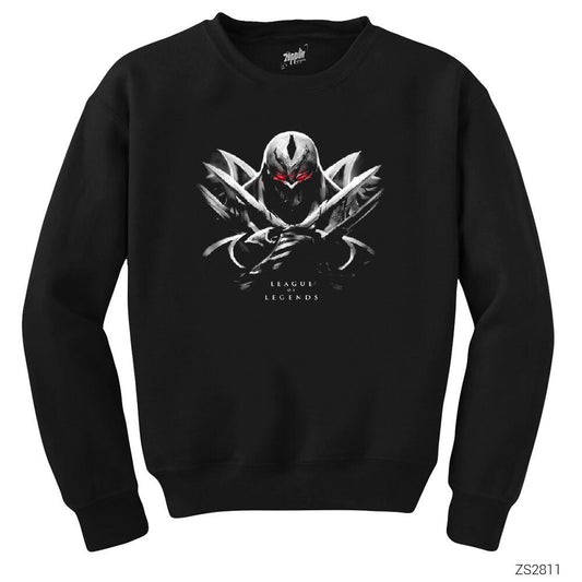 League of Legends Zed in Dark Siyah Sweatshirt