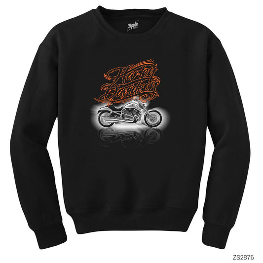 Harley Davidson Lined Siyah Sweatshirt