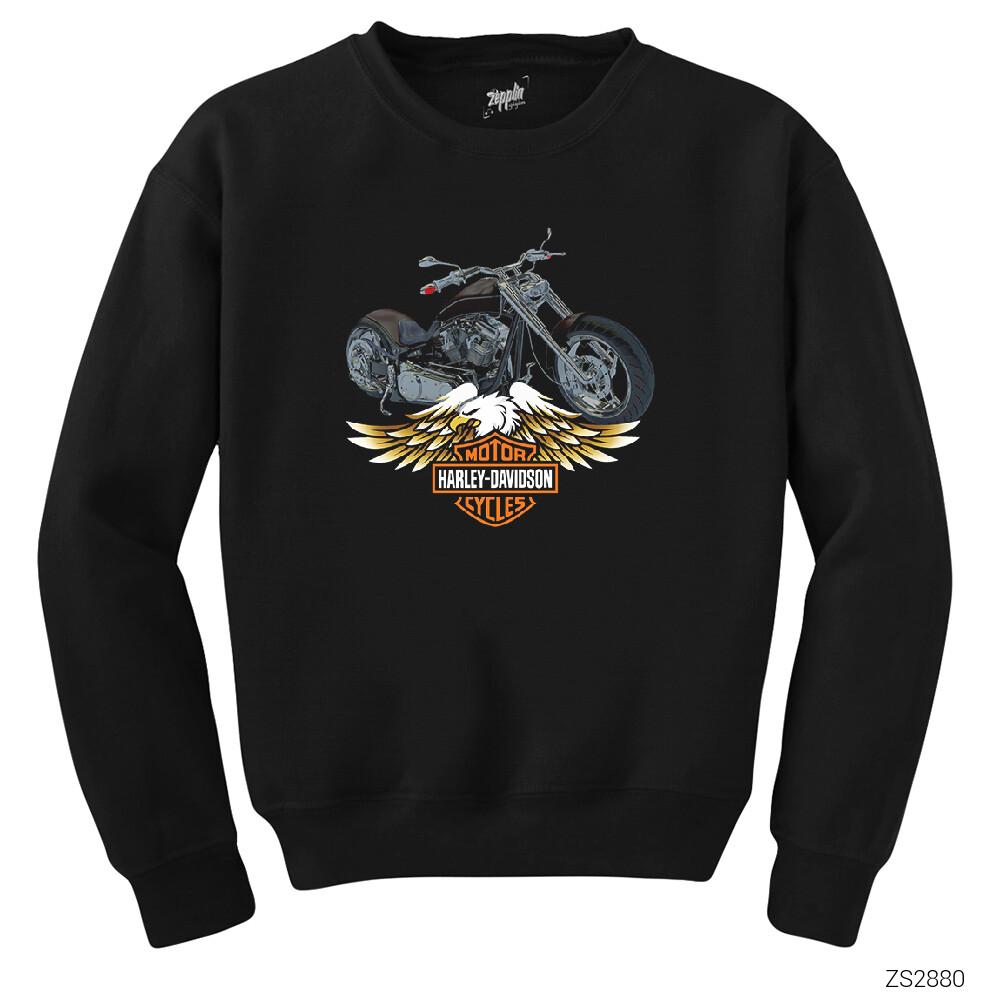 Harley Davidson Vintage Siyah Sweatshirt