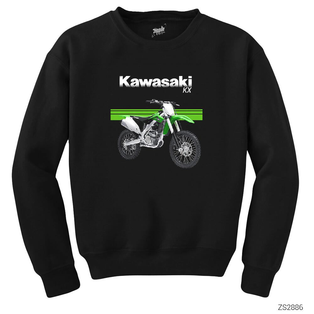 Kawasaki Cross KX 250F Siyah Sweatshirt