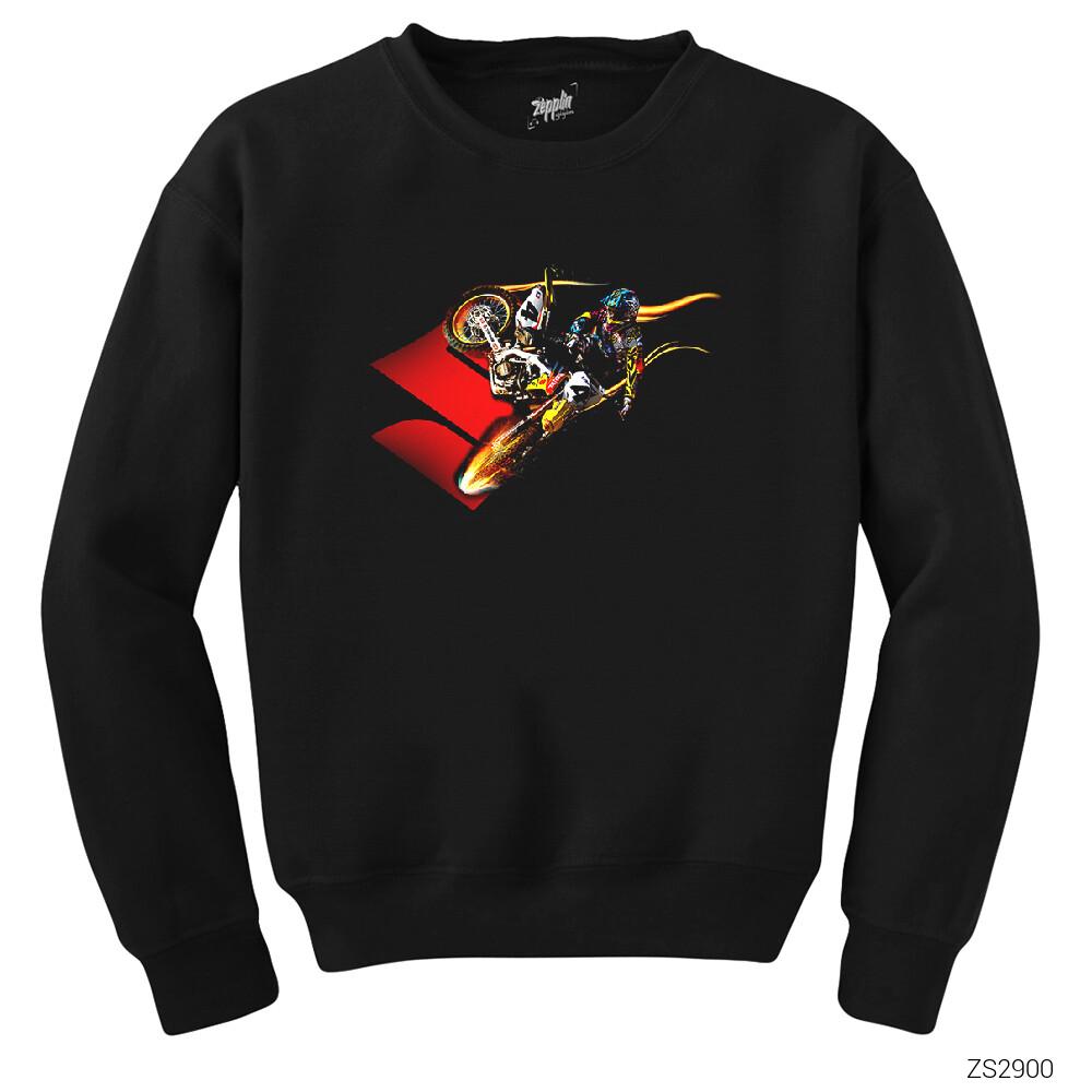 Suzuki Four Siyah Sweatshirt