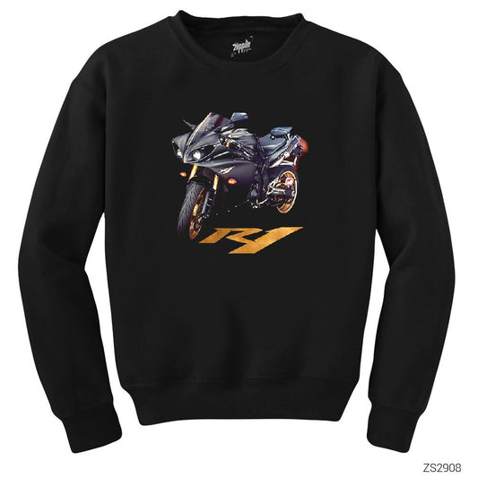 Yamaha R1 Siyah Sweatshirt