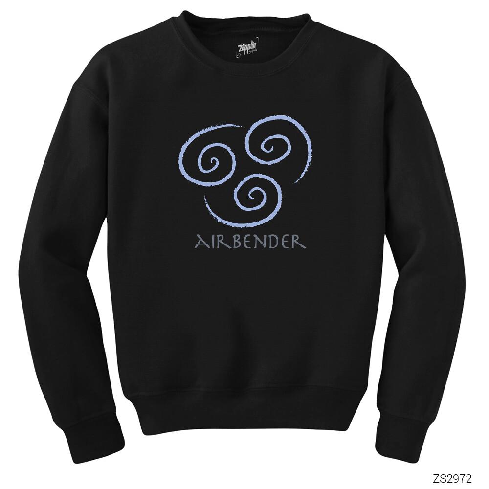 Avatar Air Bender Siyah Sweatshirt