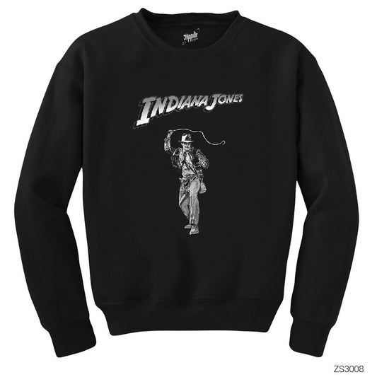 Indiana Jones BW Siyah Sweatshirt