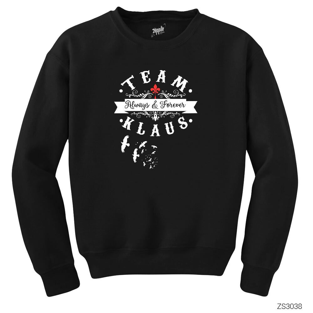Team Klaus Siyah Sweatshirt