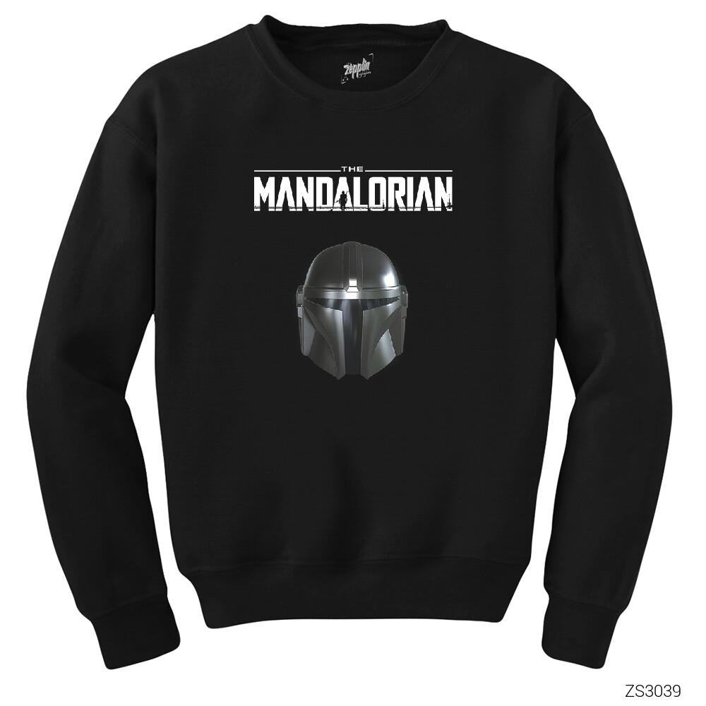 The Mandalorian Helmet Siyah Sweatshirt