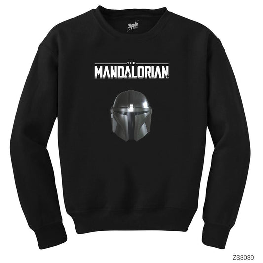 The Mandalorian Helmet Siyah Sweatshirt
