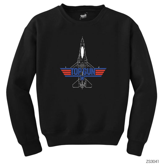 Top Gun Air Siyah Sweatshirt